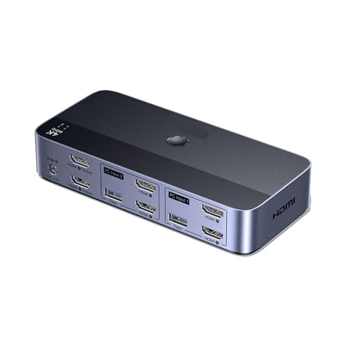 Sélecteur HDMI multi-ordinateurs pour organiser le télétravail sur double écran