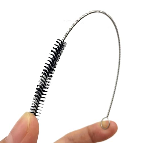 Set de 10 cepillos para limpiar pitillos acero inoxidable miniatura 4