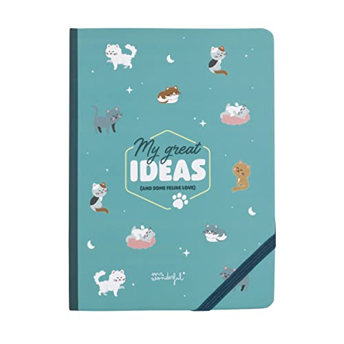 Mr. Wonderful - Libreta - My great ideas (and some feline love), azul