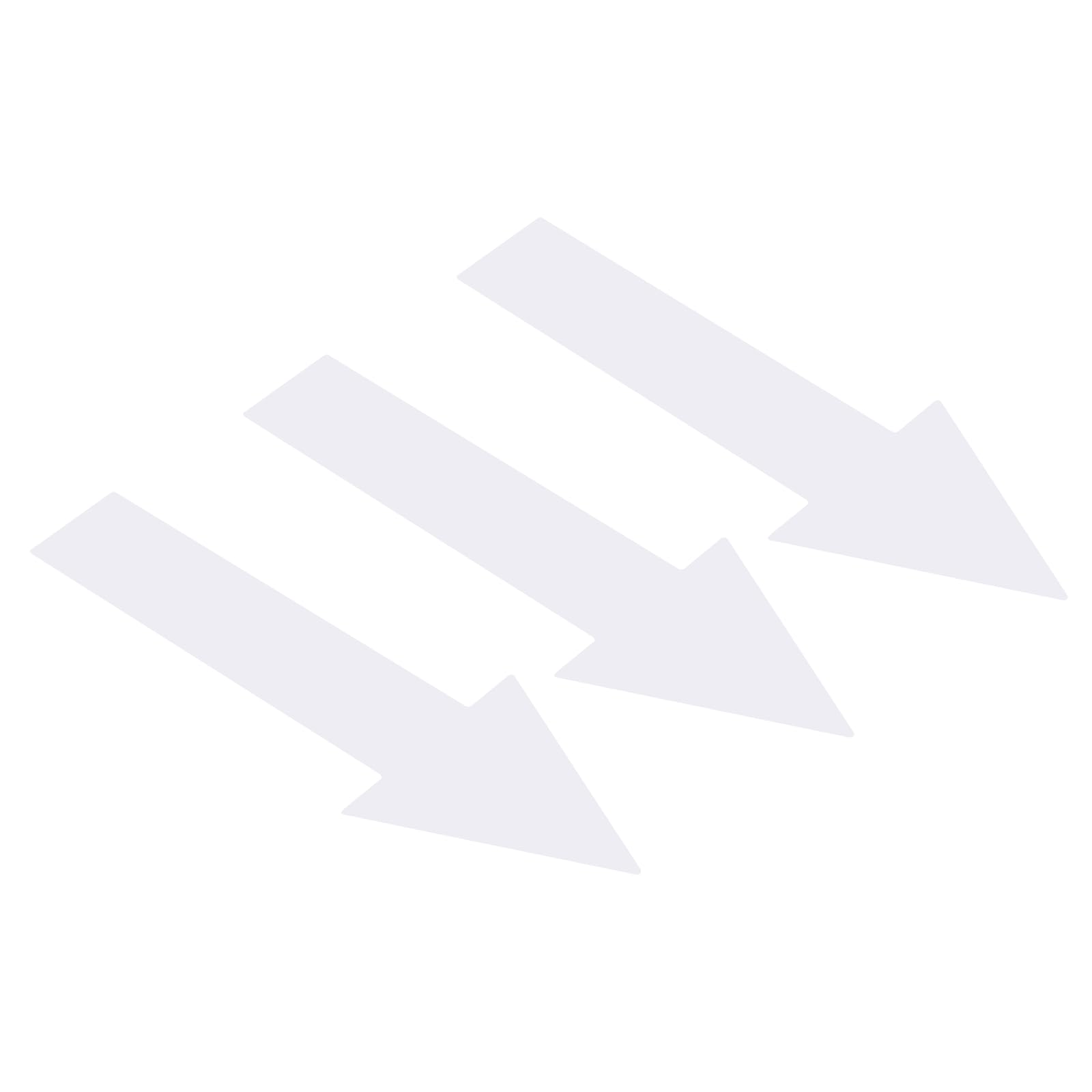 PATIKIL Arrow Sticker 8 Inch, 15 Sheet Directional Sign PVC Adhesive Removable Floor Decal for Floor Wall Marking, White