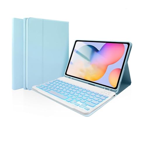 Teclado bluetooth y carcasa iPad Pro 11 pulgadas 2025 con luz integrada