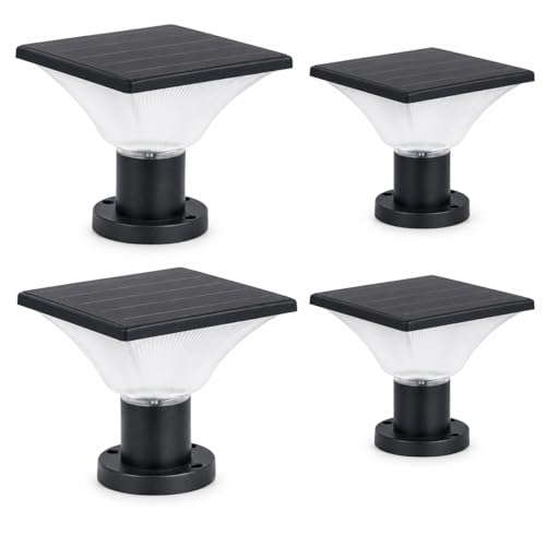 FOOYANCHO Solar LED Post Cap Lights Outdoor – Solar...