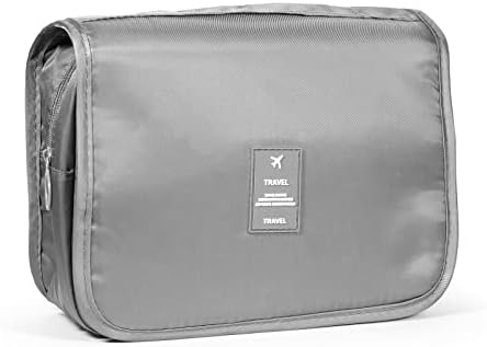 Toiletry Bag for Women Hanging Travel Toiletry Bag, Waterproof Bathroom Travel Bag for Women Makeup Bag Organizer Large Toiletry Bag - Grey 1 Toiletry Bag for Women Hanging Travel Toiletry Bag, Waterproof Bathroom Travel Bag for Women Makeup Bag Organizer Large Toiletry Bag - Grey