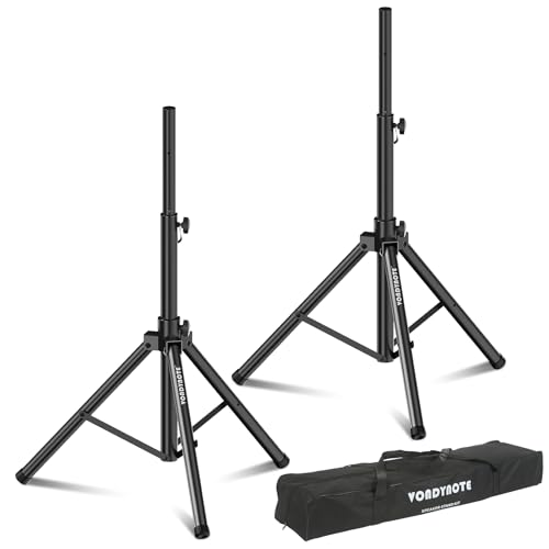 Vondynote Tripod Speaker Stands Pair PA DJ Heavy Duty Speaker Stands Adjustable Height...