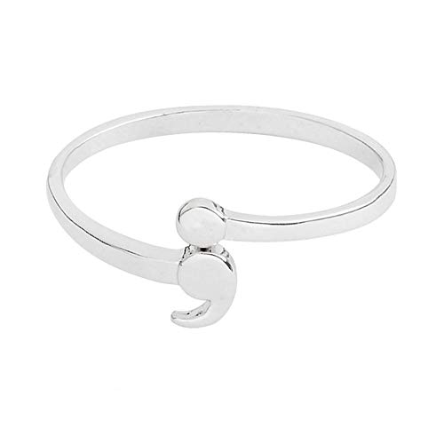 Bague point-virgule pour fille : accessoire multicolore pour le quotidien