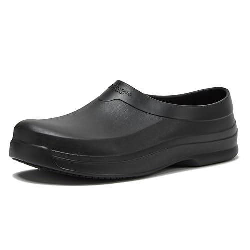 HI-TEC Blaze SR Non Slip Mens Clogs Shoes for Men Food Service or Hospital Work Slip Resistant Footwear Black 11 Medium