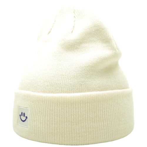 Image of 55cube Unisex Winter Beanie Hats Warm Thick Knit Cuffed Skullcaps
