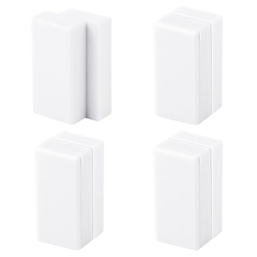 4 Pairs Magnetic Flag Weights for Wind Heavy Duty Magnet Weights Stabilizer Flags Curtain Banner Magnets for Bottom of American Flag Stop Wind Prevent Wrapping Outside Outdoor (White)