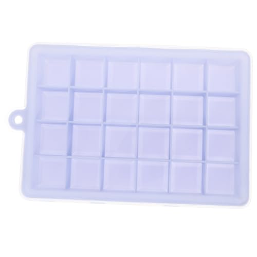 GREENADSCAPE Hielera De 24 Compartimentos Con Tapa, Moldes Para Cubitos De Hielo, Bandeja Para Cubitos De Hielo, Bandeja De Silicona Para Cubitos De Hielo, Máquina Para Hacer Cubitos De Hielo