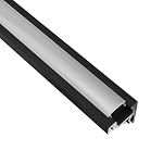 tktrading24 – A20 LED Aluprofil Schwarz Eckprofil 30° für LED-Streifen 1m 