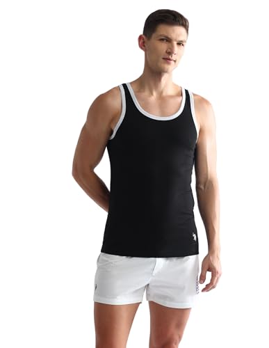 Image of U.S. Polo ASSN. Men's PV002 Cotton Stretch Anti Bacterial Premium Vest