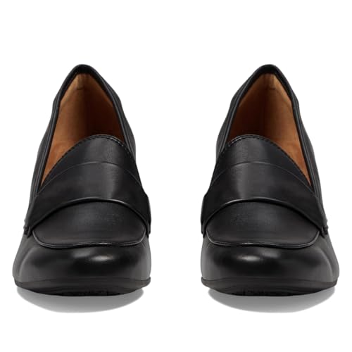 Image of SHODENSE Women Chunky Kitten Heel Pumps Shoes Round Closed Toe Slip On Suede Penny Loafers Matte Block Mid Heels Dress Loafer Almond Toe Comfort Oxford Shoes Office Work Classic Elegant 4-11 M US