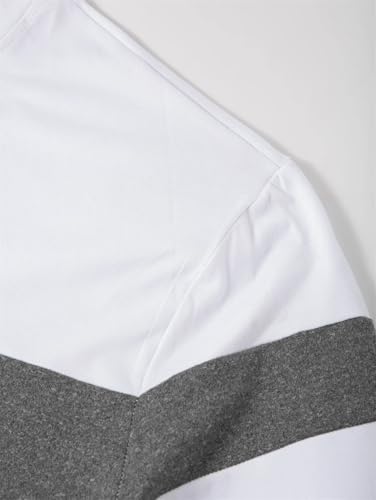 Men's Crew Neck Long Sleeve Splicing Knit Top Business Casual Anti Wrinkle Streetwear Comfortable for Spring4