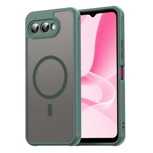 Image of Compatible with T-Mobile Revvl 8 Case Cover,Compatible with MagSafe,Anti-Fall,Compatible with T-Mobile T Phone 3 5G Cell Protective Phone Case Green