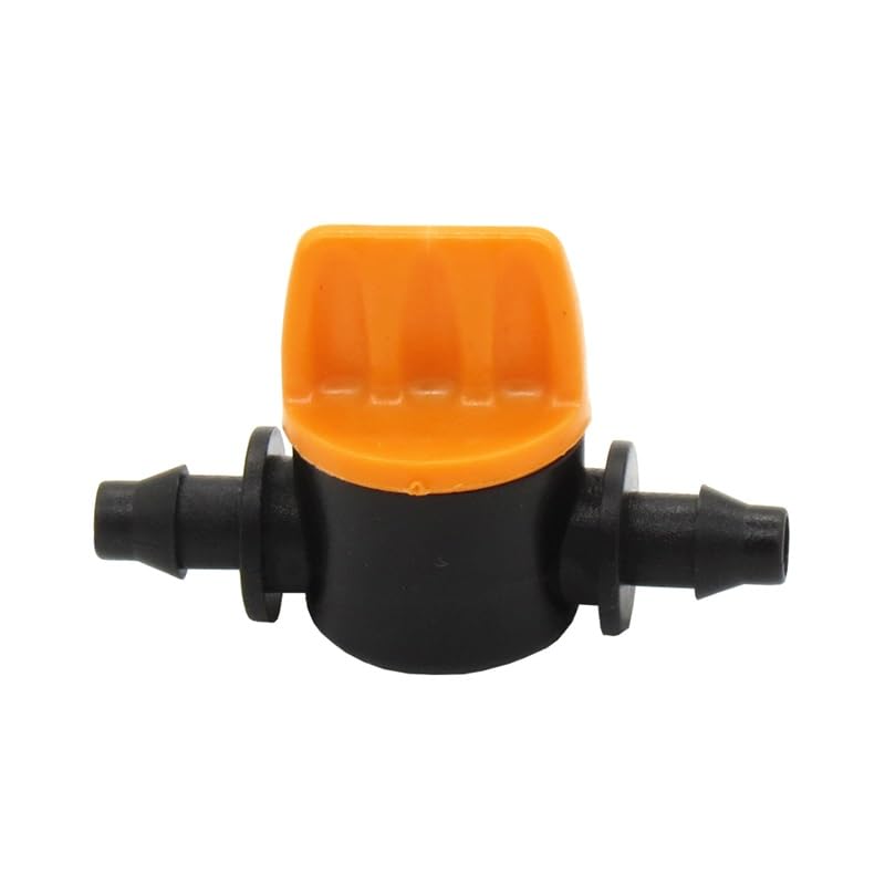 200 PZ Miniatura Interruttore Valvola Barb Con Arresto for 1/4 ''Tubo Da Giardino Micro Irrigazione a goccia Pari Connettore Regolabile