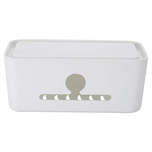 Preisvergleich Produktbild Kabel-Management-Box, Kunststoff, abnehmbar, rutschfest, multifunktional, japanische Steckdose, Aufbewahrungsbox, Kabel-Organizer und Abdeckung für Entertainment-Center Home Office Computer