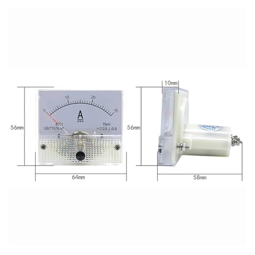 Voltmètre analogique 85C1 et ampèremètre DC 300A pour tableau électrique - 2