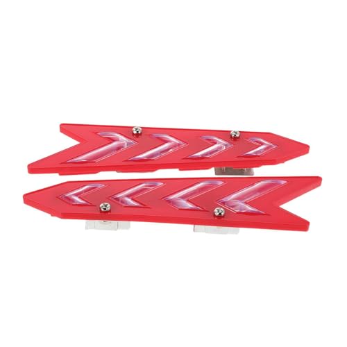 VALICLUD Amplificatore Tergicristallo Rosso, Set 2 Pezzi Spoiler Aerodinamico e Smorzatore Vibrazioni per Stabilità e Silenziosità, Accessorio Auto per Migliorare Visibilità in Pioggia