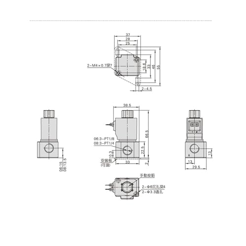 Électrovanne à vide 3V2-08-NO résout les retards de pression 12V