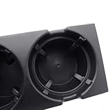 Contenu de l'emballage et compatibilité : le colis contient 1 porte-gobelet noir pour console centrale spécialement conçu pour BMW Série 3 E46 (1999-2006), OEM 51168217957, conçu pour correspondre aux dimensions d'usine pour un remplacement direct.