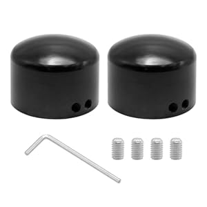Woosukbe Axle Nut Covers Front Axle Caps Fork Covers For Harley Davidson Touring Softail Sportster Dyna Trike Electra Street Road Glide Road King Fat Boyoy 2002-2023, Black 11 31ya wna6sl. sl500 . ss300