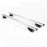 TPSOBRU Rieles Techo Coches Barras Transversales Universales Techo Coche 135 Cm Capacidad 150 A 330 Libras Compatibles Portaequipajes Kayak Y Esquí Delantero Y Baca(120cm)