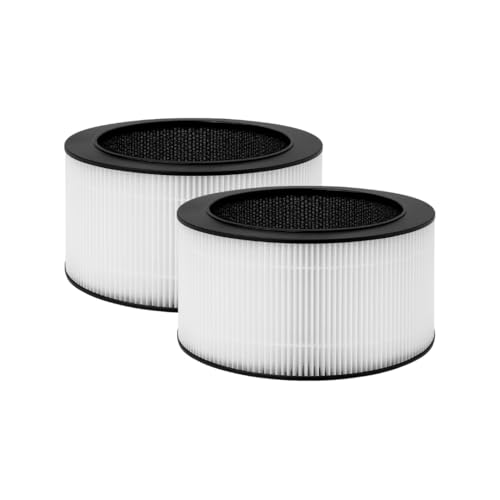 Nispira BAPF160 Replacement Filter K for Bionaire Air Purifier BAP9360W BAP9260W 3-in-1 True HEPA Activated Carbon, 2 Packs