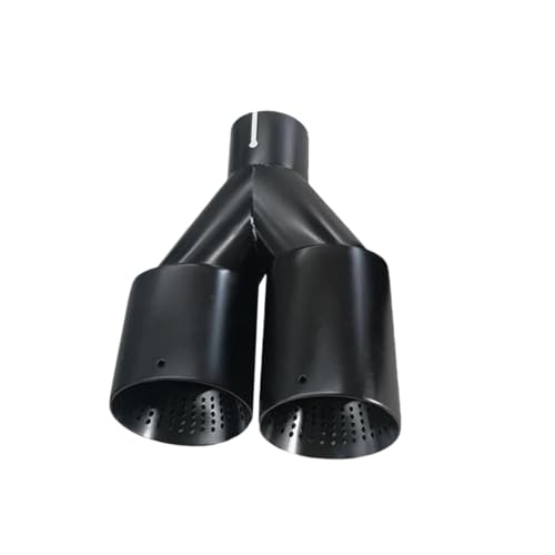Tuyau d'échappement inox noir mat double sortie pour éliminer la rouille visible du pot