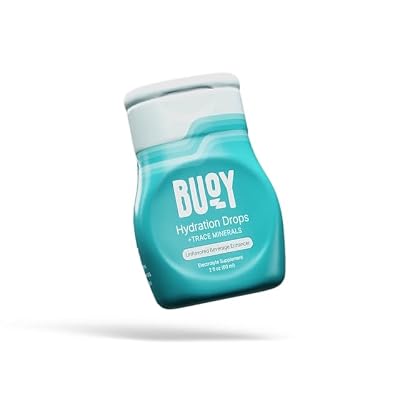 Buoy Electrolyte Drops | No Sugar, No Sweeteners | Trace Minerals, Vitamins & Antioxidants | Purposefully Unflavored | Perfect for Any Drink | Daily Hydration Supplement (1, Unflavored)