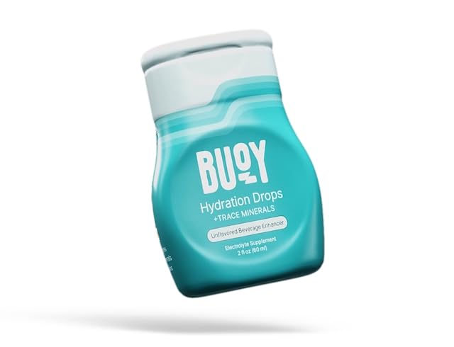 Buoy Electrolyte Drops | No Sugar, No Sweeteners | Trace Minerals, Vitamins & Antioxidants | Purposefully Unflavored | Perfect for Any Drink | Daily Hydration Supplement (1, Unflavored) - Unflavored