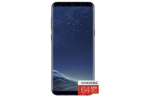 Samsung Smartphone Galaxy S8+ 64GB - Midnight Black with 64GB Memory Card (Amazon Memory Edition)