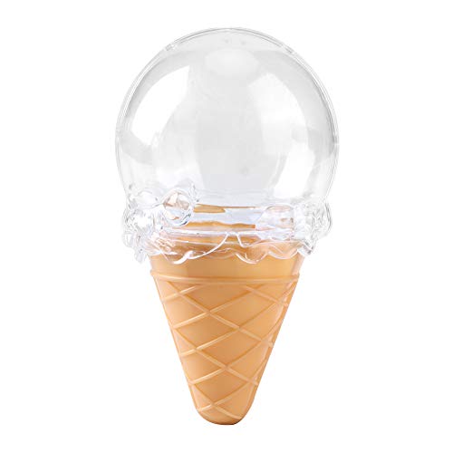 Candy Boxes Party Favors 8pcs, Ice Cream Shaped Plastic Candy Boxes for Favours Sweets(Yellow)