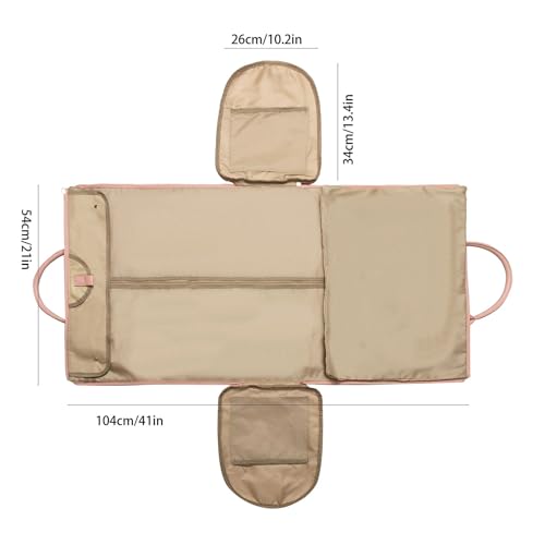 Carry On Garment Bag, PU Leather Convertible Duffle Travel Bag with Detachable Shoulder Strap & Luggage Strap, Waterproof Travel Suit Bag for Travel, Business and Weekend Trips3