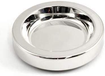 Communion Tray Center Bread Plate Silver Finish Stainless Steel 4 3/4" Diameter