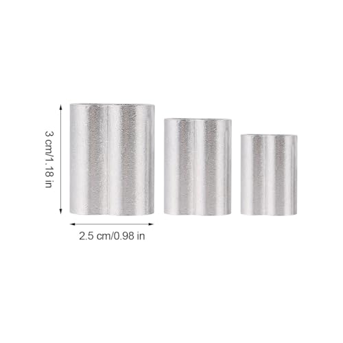 Cables de acero inoxidable Zerodeko de 320 piezas con manguitos de aluminio 2