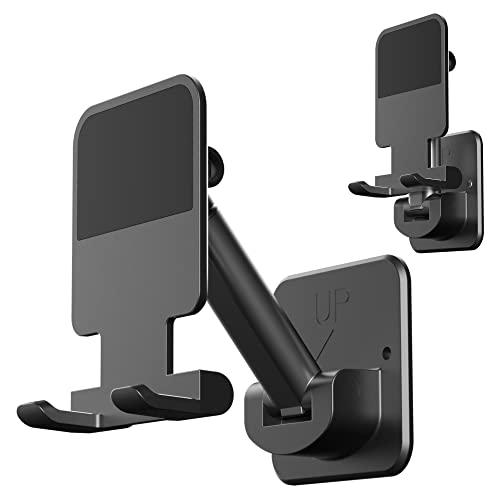 Pzoz Wall Mount Cell Phone Tablet Holder, Extendable Adjustable Cellphone Stand For Mirror Bathroom Shower Bedroom Kitchen Treadmill, Compatible With Iphone Ipad Series Or Other Smartphones (Black) #TOP7