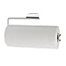 Home Basics Satin Nickel Over The Door PH01916 Paper Towel Holder, Multicolored, 12.37" x 1.25" x 4.60"