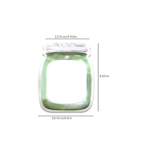 20 Pack Reusable Mason Jar Bags Reusable Mason Jar Ziplock Bags Food Storage Bag For Kitchen Food Snack Sandwich Leakproof Snacks Food Saver Bags #TOP3