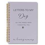 laveliabel Lettere al mio cane in paradiso quaderno a spirale, regalo commemorativo per la perdita di cani, diario per la perdita di animali domestici, regalo ricordo per cani, quaderno a spirale a