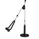 ✔ 【einfache montage & portabilität】 - fädeln sie einfach den ladegurt durch das zentrale loch einer gewichtsplatte und verbinden sie die abschnitte. das lat- und hub-riemenscheibensystem kann sich mit power-racks, pull-up-balken, balken und einen beliebigen ort anschließen, an dem der riemen installiert werden kann. mit seinem kleinen verpackungsvolumen können sie es überall dort einnehmen, wo sie möchten, und eignen sich zum reisen.