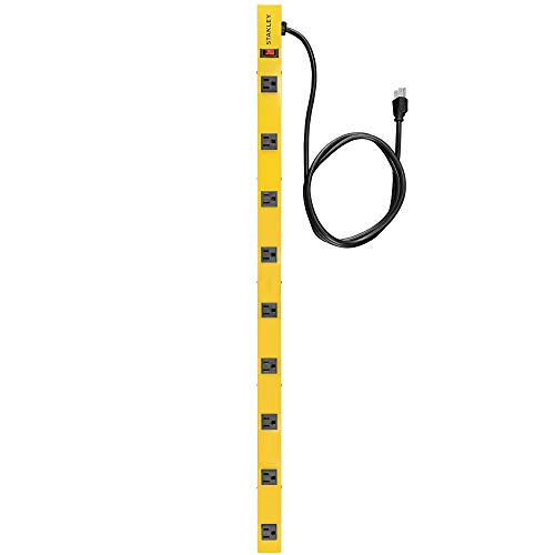 Stanley 31615 Ncc31615 Shopmax Pro 9-Outlet Surge-Protector Power Bar, 6-Foot Cord, Yellow #TOP1
