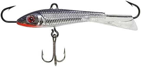 Northland Fishing Tackle Puppet Minnow Darting Fishing and Ice Fishing Lure for Walleye, Pike, Trout, and Panfish, Silver Shiner, 9/16 Oz, 1/Cd