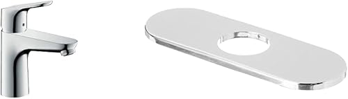 Miniatura 9 de hansgrohe Focus Modern 31609001 - Grifo de lavabo de baño de 1 manija y 12 pulgadas de alto, atemporal, fácil de limpiar, cromado