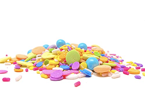 The Gourmet Baking Company Summer Sprinkles – Fancy Sprinkles for Cake Decorating, Colorful Sprinkles for Cupcakes, Confetti Sprinkles, Ice Cream Toppings 1 Pound