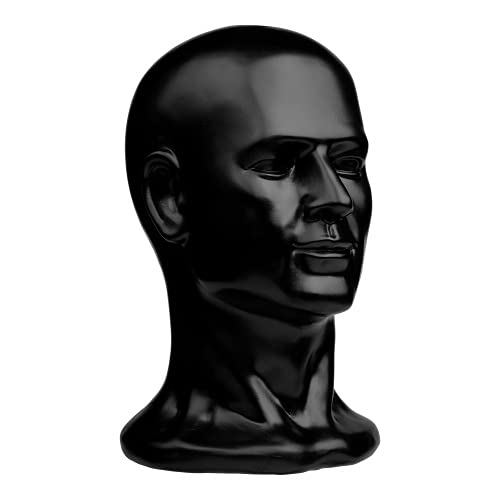 CRAZY HEADS Human Head XL Dekokopf Kopfhörerständer Helmständer Mützenständer Mannequin Headset Farbe SCHWARZ