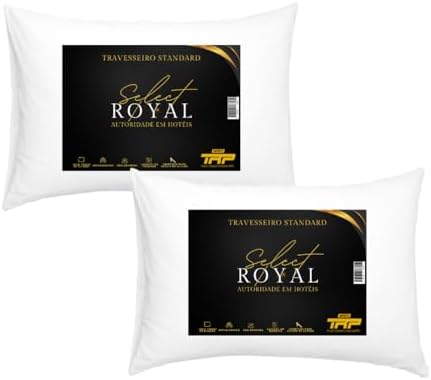 Kit 2 Travesseiros TRP Imports Select Royal Toque de Plumas Antia...