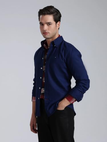 Image of Solid Regular fit Cotton Shirt