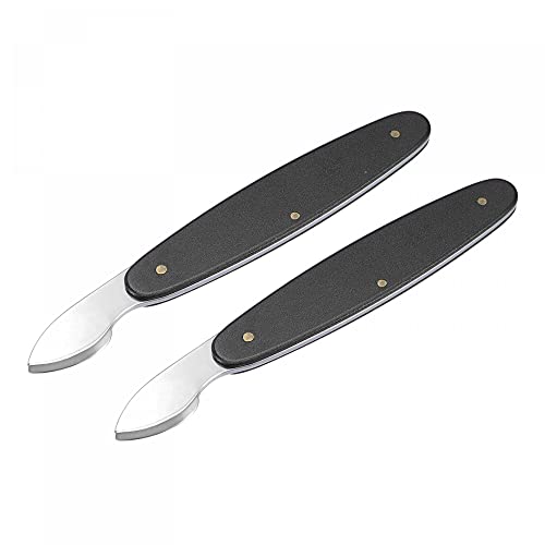 uxcell 2PCS 20mm Width Watch Back Case Opener Remover Removal Knife, Aluminum Handle Battery Remover Repair Replacing Watchmaker Tools Black