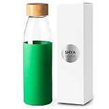 ★ BOTELLA DE CRISTAL + FUNDA DE SILICONA: Botella de cristal responsable con el medio ambiente. Su bonito diseño y sencillez hacen que puedas usarlo en muchas situaciones. Como para cocina, al aire libre, restaurantes, para hacer deporte, picnic, gimnasio y el uso que tu quieras darle.