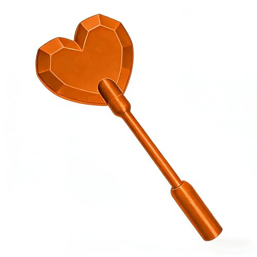 3D Printed Credit Card Wand Holder,Fairy Pay Wand Tap Card Holder,Debit Card Wand Holder,Magic Fairy Pay Credit Card Holder,A Simple and Fun Contactless Payment Method(Heart Shape Orang)